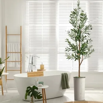 Artificial Olive Tree in Modern Planter for Home