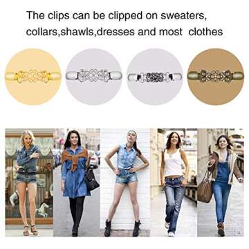 Ruisita Vintage Shawl Clips for Women - Elegant & Versatile