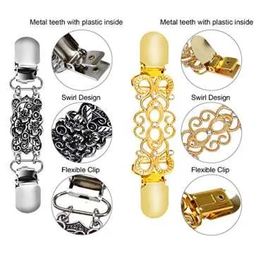 Ruisita Vintage Shawl Clips for Women - Elegant & Versatile