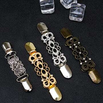 Ruisita Vintage Shawl Clips for Women - Elegant & Versatile