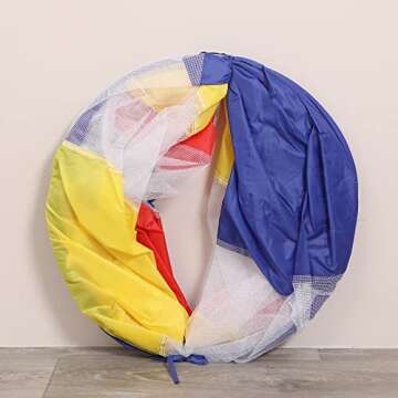 LimitlessFunN Crawling Kids Play Tunnel [ Pop Up Portable Rainbow Tunnel ] for Children, Toddlers, B...