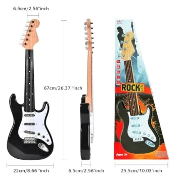 Guitar Toy for Kids 26 Inch Portable Musical Instrument