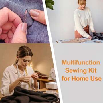 Cobee Sewing Kit, 2pcs Mini Sewing Kit for Travel Essentials Portable DIY Emergency Sewing Repair Su...