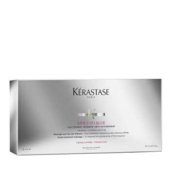 Kerastase Specifique Intensive Scalp & Thin Hair Treatment | Improves the Appearance of Thin Hair | With Amino Acid, Glycerin, and Citric Acid | For Sensitive Scalps | All Hair Types | 10 * 0.2 FL Oz