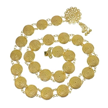 Elegant 14K Gold Plated Body Chain Adjustable Waist Belt