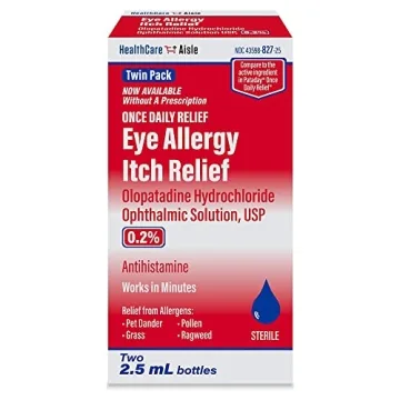 Olopatadine Eye Drops - Fast Allergy Itch Relief, Twin Pack 2.5mL