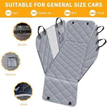 Waterproof Dog Car Seat Cover - Durable Hammock Design