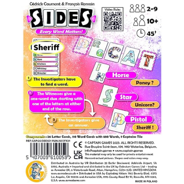 Sides Board Game for Creative Fun and Teamwork