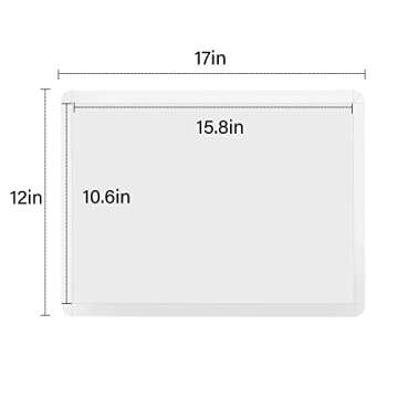 ZVP Disposable Cutting Boards 30 Count, Collapsible Cutting Board Sheet with Built-in Crease, Flexible Plastic Cutting Mat for Kitchen and Commercial Use, 17 x 12 In White