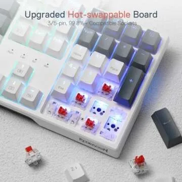 Redragon K668 RGB Gaming Keyboard with Hot-Swappable Switches