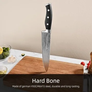 Slege 18-Piece Knife Set with Block and Sharpener