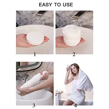 Compressed Towel Tablets Travel Towels Disposable Large Reusable 55x28 Inch for Camping Sports Hikin...