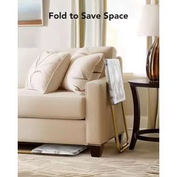 HUANUO Folding TV Tray Table for Stylish Meal Serving