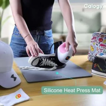 Calogy Heat Press Mat Silicone for Vinyl Crafting