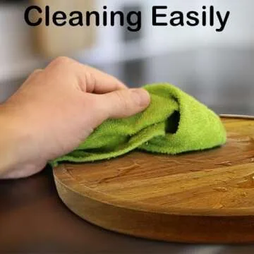 Elegant 10" Acacia Wood Lazy Susan for Kitchen Organization