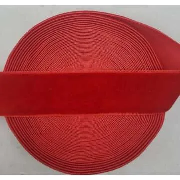 Premium Velvet Ribbon Spool (Red, 1" | 10 Yards)