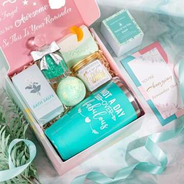 Tnvee Gifts for Women, Birthday Gifts Basket Christmas Gift for Women Mom Wife, Relaxing Spa Box Specially for You-Happy Birthday, Anniversary, Christmas, Mother's Day Present for Her