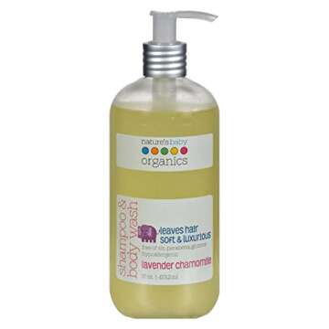 Nature's Baby Organics Shampoo & Body Wash, Lavender Chamomile, 16 oz | Babies, Kids, & Adults! Mois...