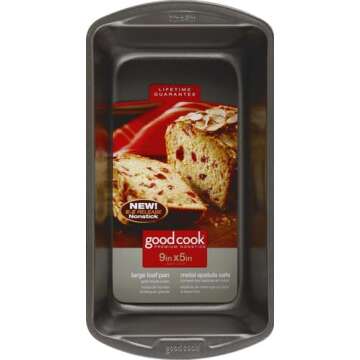 GoodCook Everyday Non-Stick 9” x 5” Bread Loaf Pan – Loaf Bread Pan for Baking, Steel Bread Ba...
