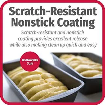 GoodCook Everyday Non-Stick 9” x 5” Bread Loaf Pan – Loaf Bread Pan for Baking, Steel Bread Baking Supplies, Baking Pans for Meatloaf, Breads, Cakes, Brownies, Lasagnas, Casseroles