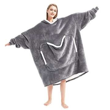 Cozystar Wearable Blanket Hoodie for Pets and Adults