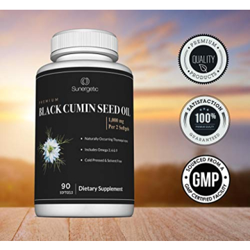 Sunergetic Black Cumin Seed Oil Softgels - 1000mg