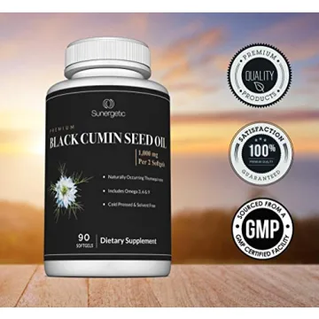 Sunergetic Black Cumin Seed Oil Softgels - 1000mg