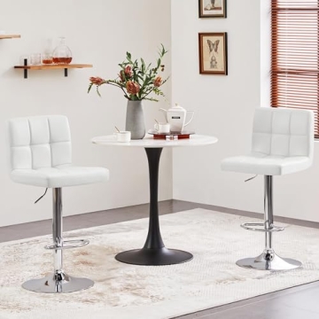 Yaheetech Adjustable Swivel Bar Stools Set of 4