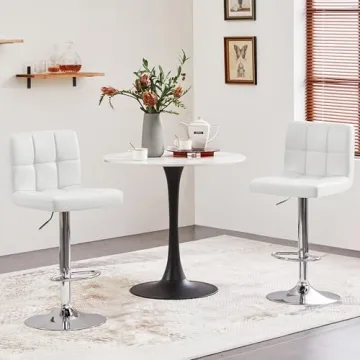 Yaheetech Adjustable Swivel Bar Stools Set of 4