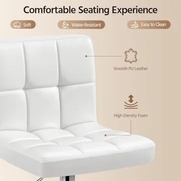 Yaheetech Adjustable Swivel Bar Stools Set of 4