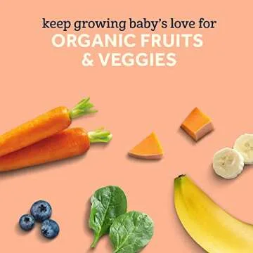 Gerber Organic Baby Food Pouches, 2nd Foods for Sitter, Fruit & Veggie Variety Pack, 3.5 Ounce (Set of 18)