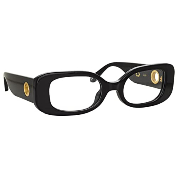 Linda Farrow Lola Black Yellow Gold Optical Sunglasses