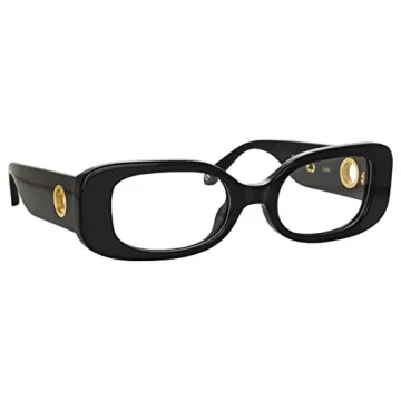 Linda Farrow Lola Black Yellow Gold Optical Sunglasses