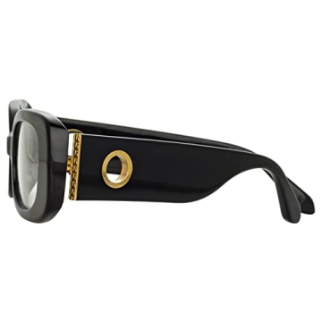 Linda Farrow Lola Black Yellow Gold Optical Sunglasses