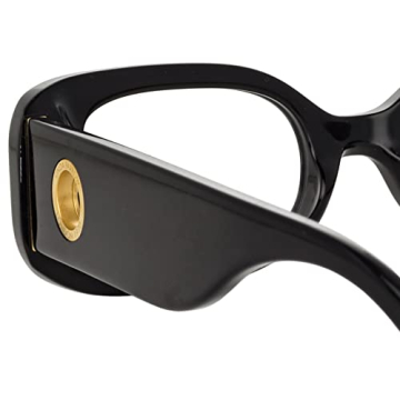 Linda Farrow Lola Black Yellow Gold Optical Sunglasses