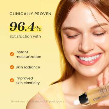 CNP Honey Glow Serum - Hyaluronic Acid & Propolis for Hydrating, Anti-Aging, Centella Soothing Serum, for Sensitive Skin, Korean Skin Care (0.5 fl. oz)