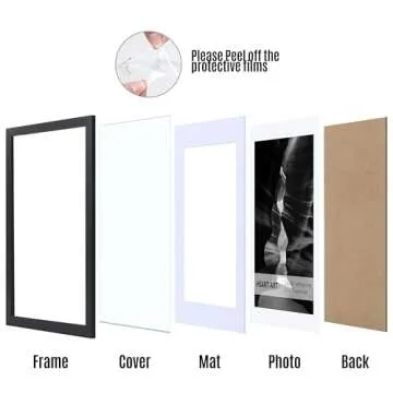 HEART ART 24x36 Poster Frames - Set of 2 Stylish Displays