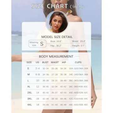 Honlyps Retro High Waist Bikini Set for Women Tummy Control