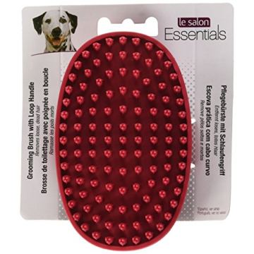 Rubber Grooming Brush for Short-Haired Pets by Le Salon Essentials