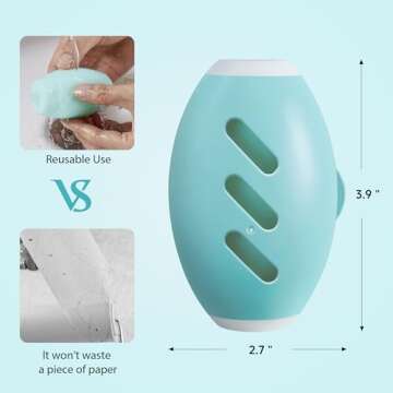 Washable Reusable Gel Lint Roller for Pet Hair，Portable Mini Dog Cat Pet Hair Remover for Clothes?...