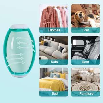 Washable Reusable Gel Lint Roller for Pet Hair，Portable Mini Dog Cat Pet Hair Remover for Clothes，Laundries ，Dust Fuzz Fur -Sticky Cleaner- Small Travel Animal Fur Removal Tool (Green)