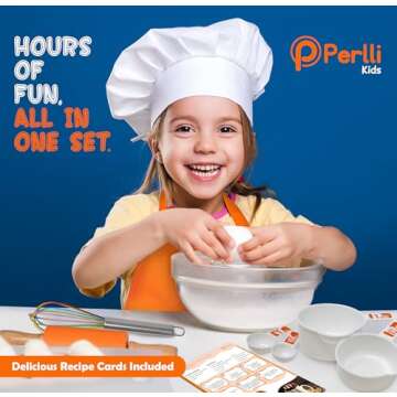 PERLLI Kids Cooking Set - 31 Pieces for Young Chefs
