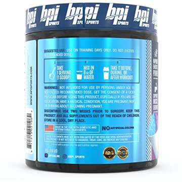 BPI Sports Best Creatine - Creatine Monohydrate, Himalayan Salt - strength, Pump, Endurance, Muscle ...