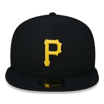 Men's Pittsburgh Pirates New Era Black Game Authentic Collection On-Field 59FIFTY Fitted Hat Size 7 ...