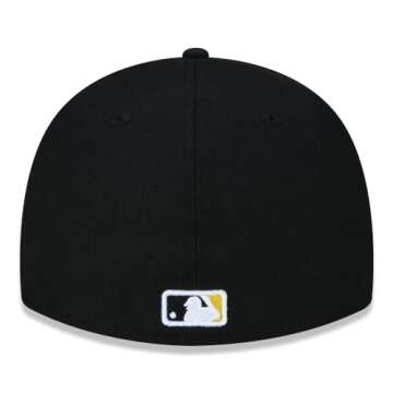 Men's Pittsburgh Pirates New Era Black Game Authentic Collection On-Field 59FIFTY Fitted Hat Size 7 5/8