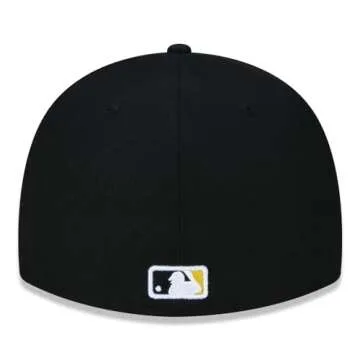 Men's Pittsburgh Pirates New Era Black Game Authentic Collection On-Field 59FIFTY Fitted Hat Size 7 5/8