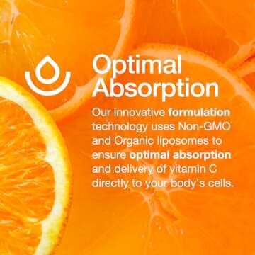 Fresh Nutrition Liposomal Vitamin C - 2000mg DNA Verified & Potent VIT C (from ascorbic acid)– Swallow or Pour Powder into a Drink, All Natural Vegan Friendly, Non-GMO, Gluten-Free, Dairy-Free