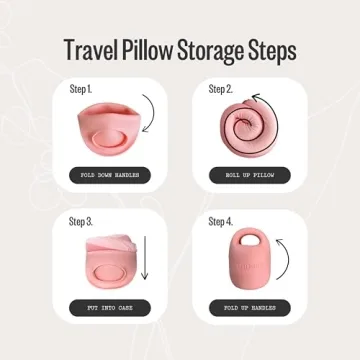 PIXIE MOOD Every Think Travel and Airplane Neck Pillow, Memory Foam, Support, Neck, Head Chin - Soft, Lightweight, Washable, Easy-to-Carry