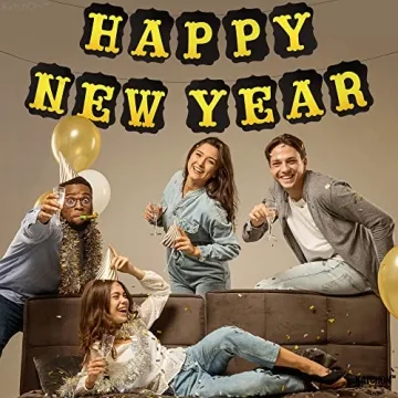 KatchOn Happy New Year Banner 2024 for NYE Decorations