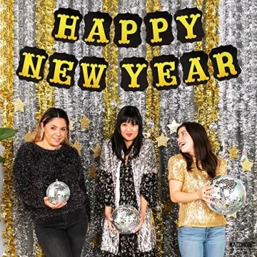 KatchOn Happy New Year Banner 2024 for NYE Decorations